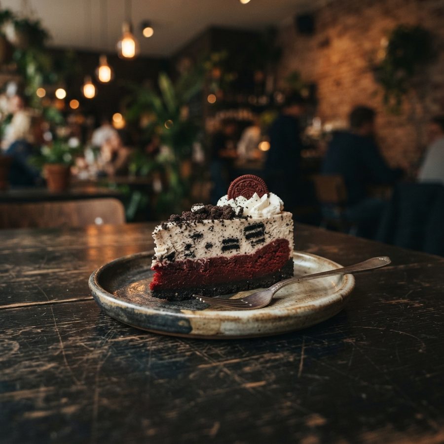 Red velvet-Oreo-cheesecake